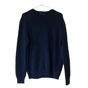 Polo by Ralph Lauren Navy Blue Crew Neck Sweater
